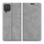 For Samsung Galaxy F12 / M12 Retro-skin Business Magnetic Suction Leather Case with Holder & Card Slots & Wallet(Grey)