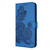 For Samsung Galaxy S21 FE Datura Flower Embossed Flip Leather Phone Case(Blue)