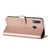 For Samsung Galaxy A40 Datura Flower Embossed Flip Leather Phone Case(Rose Gold)