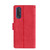 For OPPO Find X2 Skin Feel Crocodile Texture Magnetic Clasp Horizontal Flip PU Leather Case with Holder & Card Slots & Wallet(Red)