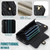 For iPhone 15 Pro Max Crossbody Rhombic Horizontal Wallet Leather Phone Case(Black)