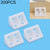 200 PCS Plastic Thickened Detachable Corner Connector Furniture Right Angle Board Bracket without Cover, Size: M (Transparent)