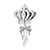S925 Sterling Silver Bow Crown Beads DIY Bracelet Necklace Accessories