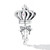 S925 Sterling Silver Bow Crown Beads DIY Bracelet Necklace Accessories