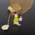 3 PCS Cute Cartoon Leaf Texture Metal Bookmark Business Gift Student Stationery(Alice)