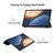 For Honor Tablet V7 Pro ENKAY Custer Texture Horizontal Flip PU+PC Leather Case with Three-folding Holder & Sleep / Wake-up Function(Dark Blue)