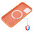 For iPhone 15 Plus Shockproof Silicone Magsafe Phone Case(Gold Orange)