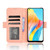 For OPPO A78 4G Skin Feel Calf Texture Card Slots Leather Phone Case(Pink)