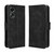 For OPPO A58 4G Skin Feel Calf Texture Card Slots Leather Phone Case(Black)