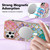 For iPhone 12 Pro Max Marble Pattern Dual-side IMD Magsafe TPU Phone Case(Colorful Scales)