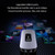 USAMS US-SJ643 PD100W 8 in 1 Aluminum Alloy Multifunctional Type-C HUB with Light(Metal Grey)