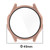 For Huawei Watch GT 4 46mm PC + Tempered Film Integrated Watch Protective Case(Pink)