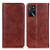For OPPO A16 Magnetic Crazy Horse Texture Horizontal Flip Leather Case with Holder & Card Slots & Wallet(Brown)
