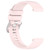 For Huawei Watch GT2 46mm 22mm Liquid Glossy Silver Buckle Silicone Watch Band(Pink)