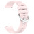 For Huawei Watch 3 22mm Liquid Glossy Silver Buckle Silicone Watch Band(Pink)