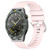 For Huawei Watch GT3 SE 22mm Liquid Glossy Silver Buckle Silicone Watch Band(Pink)