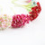 5 Branches DIY Hand-simulated Plum Mini Flocking Cloth Lucky Flower(Red)