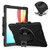 For Microsoft Surface Pro X / Pro X 2021 Shockproof Colorful Silicone + PC Protective Case with Holder & Hand Strap & Shoulder Strap & Pen Slot(Black)