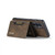 For OnePlus 9RT 5G DG.MING M2 Series 3-Fold Multi Card Bag Back Cover Leather Phone Case(Coffee)