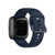 23mm Color Buckle Silicone Wrist Strap Watch Band for Fitbit Versa 2 / Versa / Versa Lite / Blaze, Size: L(Midnight Blue)