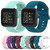 23mm Color Buckle Silicone Wrist Strap Watch Band for Fitbit Versa 2 / Versa / Versa Lite / Blaze, Size: S(Black)