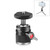 PULUZ 360 Panorama Aluminum Alloy Tripod Ball Head Adapter with Knob Lock(Black)