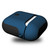 Frosted Rubber Paint + PC Bluetooth Earphones Case Anti-lost Storage Bag for Apple AirPods 1/2(Blue)