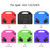 For iPad Mini 5/4/3/2/1 EVA Material Children Flat Anti Falling Cover Protective Shell With Thumb Bracket(RoseRed)