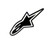 10 PCS Alpine Star Car Sticker Motorcycle Car Decoration, Size: 18x7.6cm