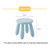 Colorful Children Stool Chair Baby Stool Plastic Kindergarten Stool(White)