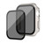 For Apple Watch 7 45mm Frosted PC + Anti-spy Tempered Film Integrated Watch Protective Case(Starlight Silver)