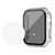 For Apple Watch 7 45mm Frosted PC + Anti-spy Tempered Film Integrated Watch Protective Case(Starlight Silver)