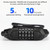Bicycle Anti-Theft Code Lock Five-Digit Bicycle Lock Portable Bold And Long Steel Cable With Bracket Car Lock(Black)