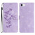 For iPhone SE 2022/2020 / 8 / 7 / 6 Flower Embossing Pattern Leather Phone Case(Purple)