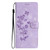 For iPhone SE 2022/2020 / 8 / 7 / 6 Flower Embossing Pattern Leather Phone Case(Purple)