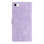 For iPhone SE 2022/2020 / 8 / 7 / 6 Flower Embossing Pattern Leather Phone Case(Purple)