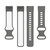 For Fitbit Charge 5 Two-color Silicone Watch Band(Grey White)