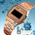 SKMEI 1646 LED Digital Display Luminous Electronic Watch(Silver)
