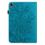 For Samsung Galaxy Tab S9 Lace Flower Embossing Pattern PU Tablet Case(Blue)