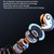 A59 Open Air Conduction Built-in Microphone Wireless Bluetooth Neckband Earphone(Blue)