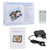 13 inch LED Display Digital Photo Frame with Holder & Remote Control, Allwinner F16, Support SD / MS / MMC Card and USB(White)