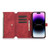 For iPhone 14 Pro Dream 9-Card Wallet Zipper Bag Leather Phone Case(Red)