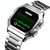SKMEI 1650 Steel Strap Version LED Digital Display Electronic Watch with Touch Luminous Button(Silver)