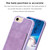 For iPhone SE 2022 / 2020 / 8 / 7 / 6 BF28 Frosted Card Bag Phone Case with Holder(Purple)