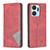 For Honor X7A Rhombus Texture Magnetic Leather Phone Case(Red)