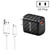TE-005 QC3.0 18W USB Fast Charger with 1m 3A USB to Micro USB Cable, US Plug(Black)