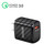 TE-005 QC3.0 18W USB Fast Charger with 1m 3A USB to Micro USB Cable, US Plug(Black)
