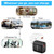 TE-005 QC3.0 18W USB Fast Charger with 1m 3A USB to Micro USB Cable, US Plug(Black)