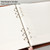 A4 Faux Leather Loose-leaf Grid Notebook, Style:Cornell Horizontal Wire Inner Core(Brown)