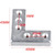 90 Degree Aluminum Frame Fixed Connection Angle Code Angle Iron Furniture Fittings